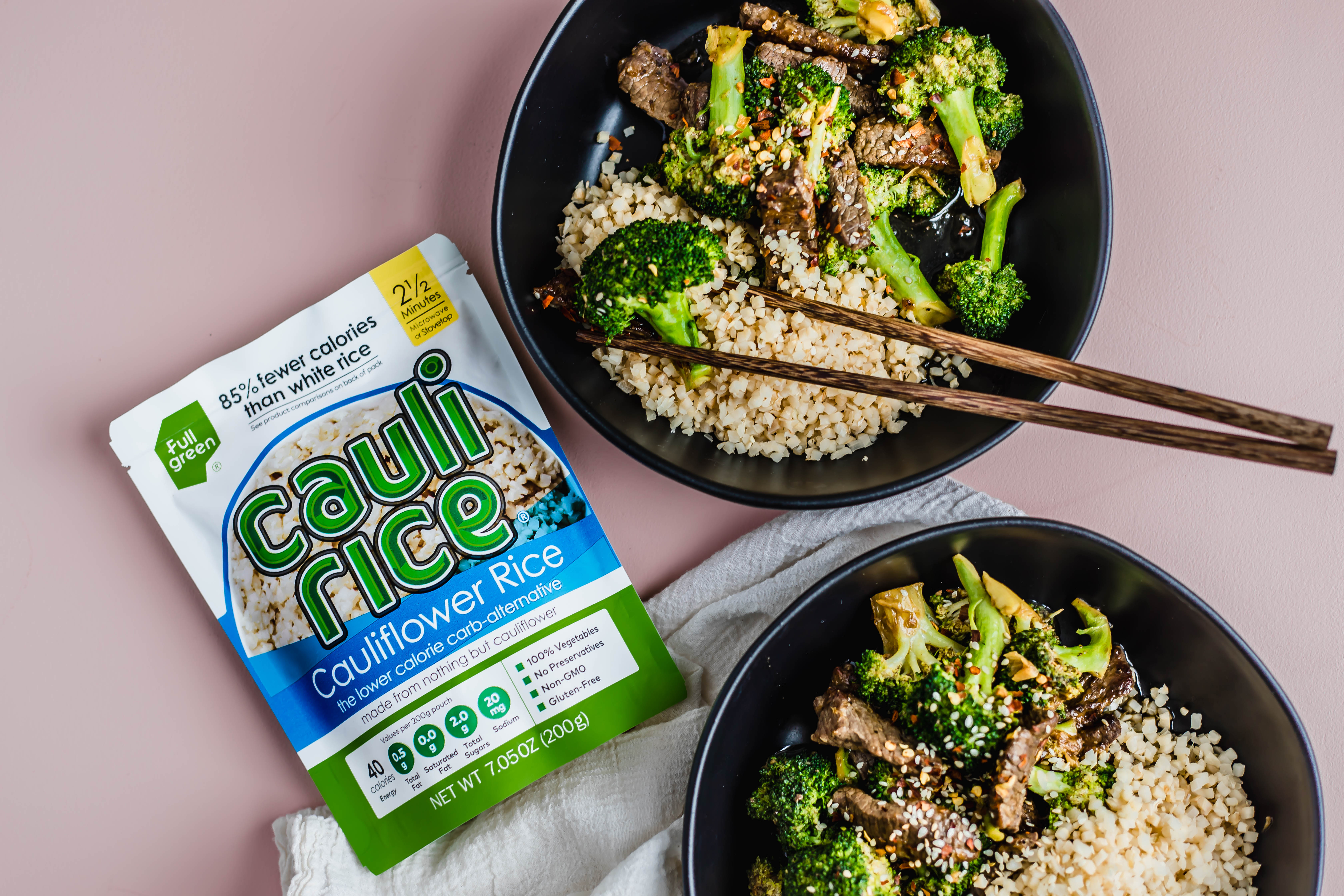 5 Spice Beef & Broccoli-Cauliflower Rice Stir Fry
