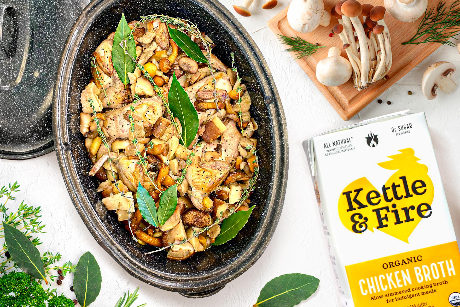 Paleo-friendly Quail & Mushroom Dinner