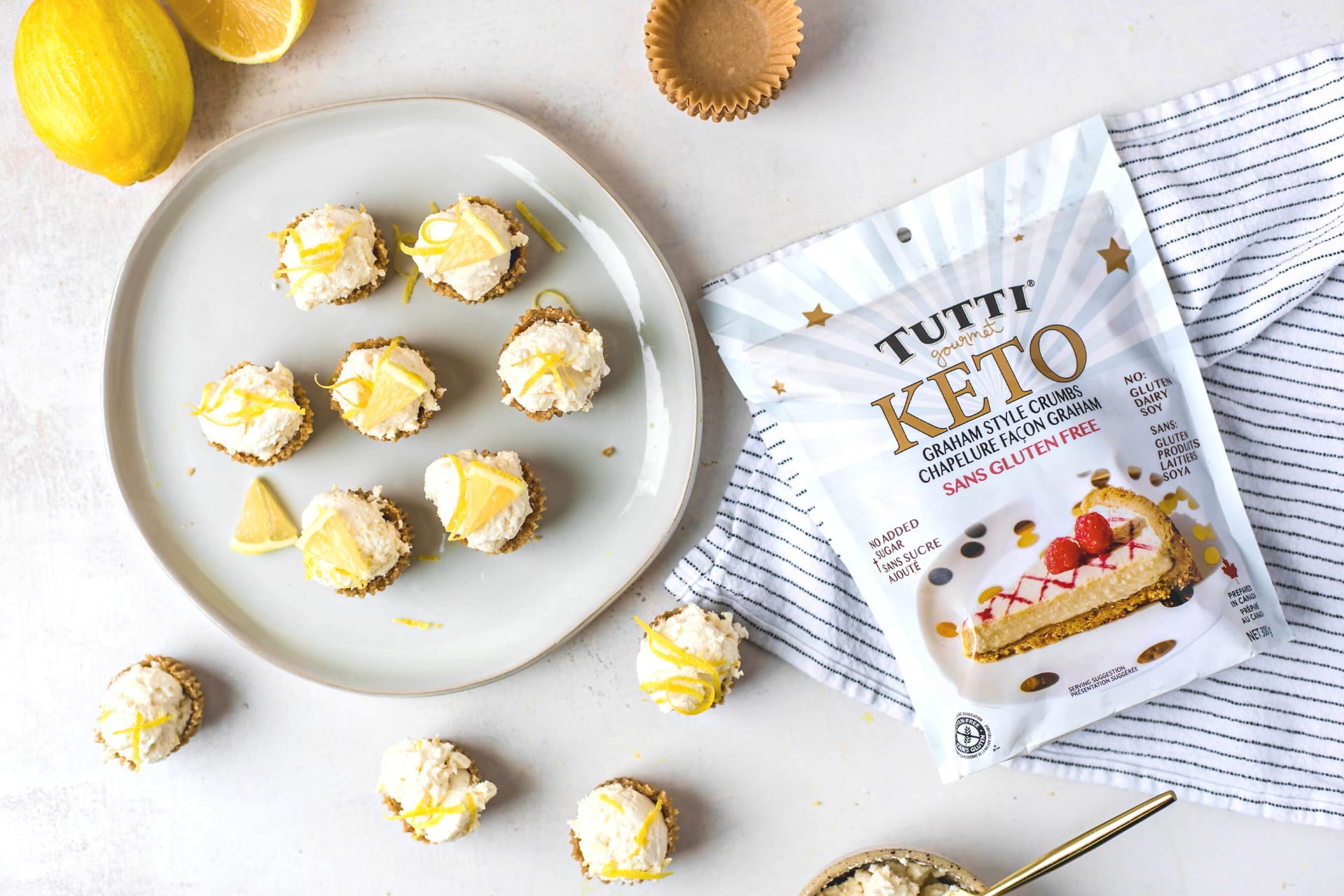 Gluten-Free No-Bake Mini Lemon Meringue Pies