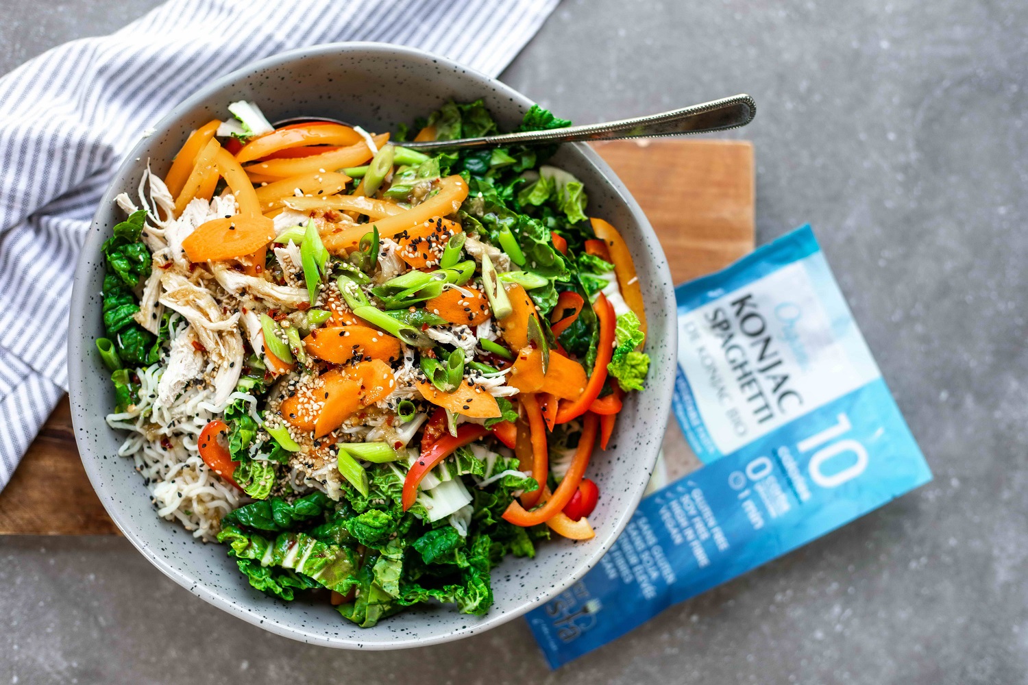 Bok Choy Thai Noodle Salad