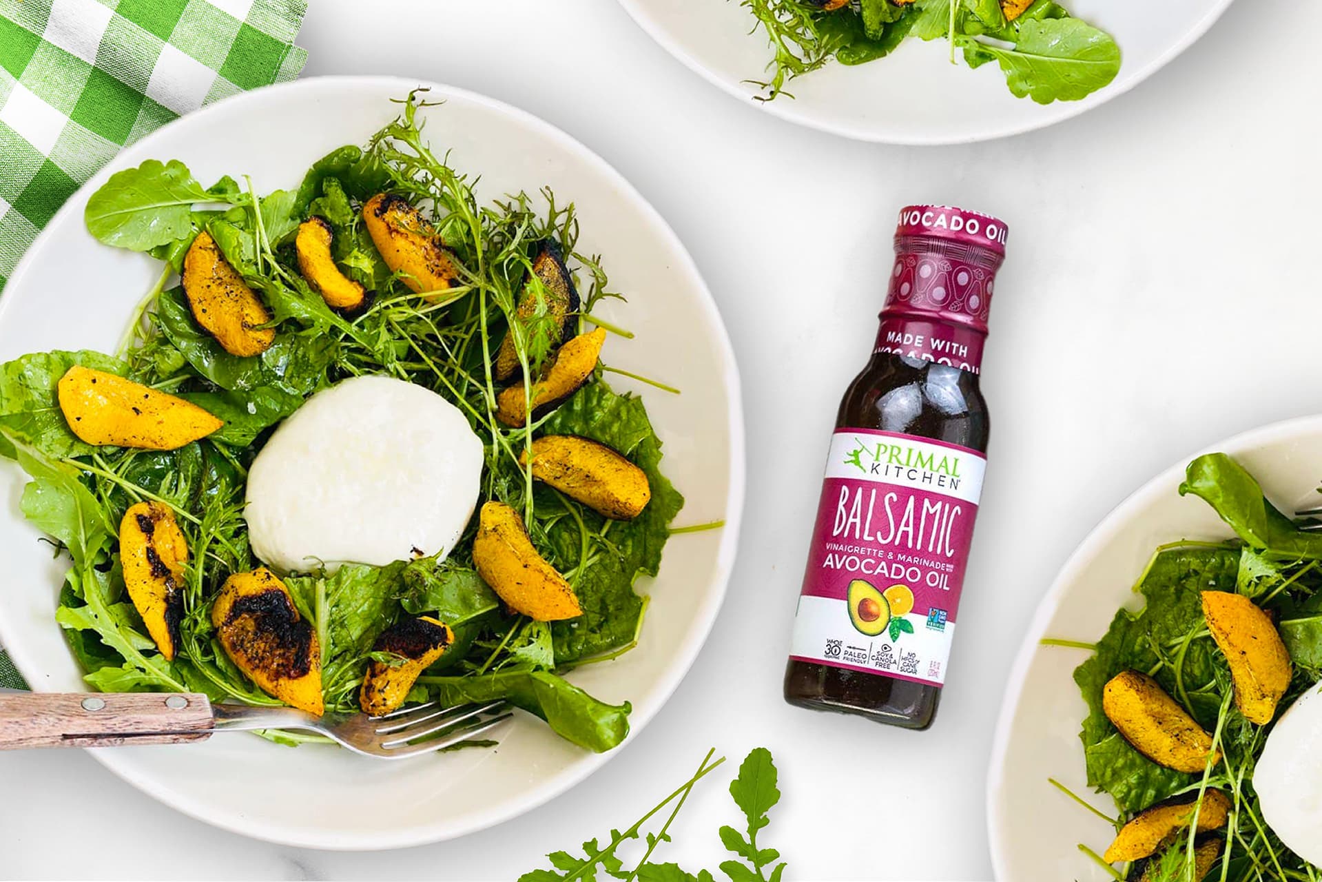 Grilled Peach and Burrata Salad