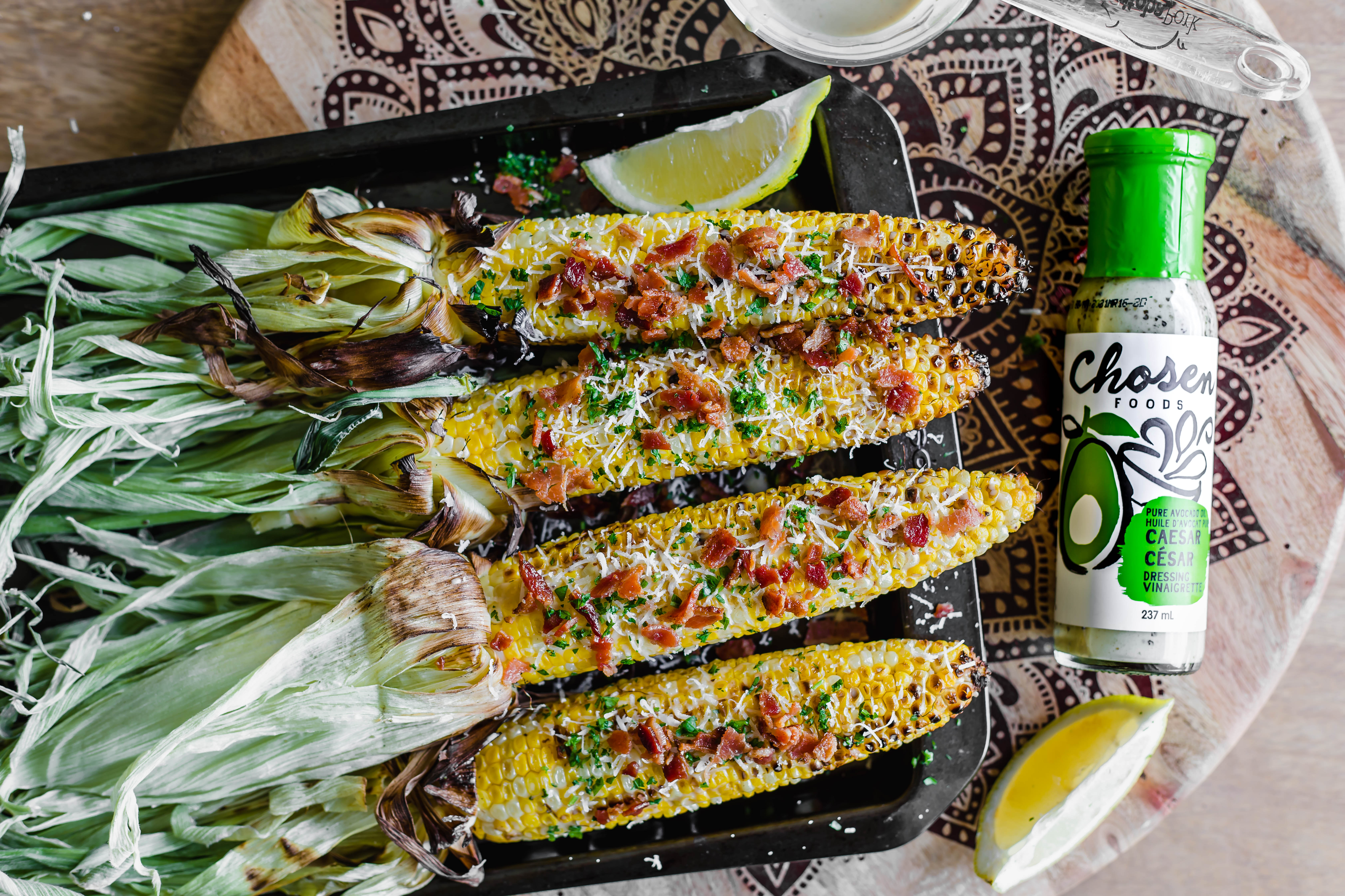 Caesar-Parm Corn On The Cob