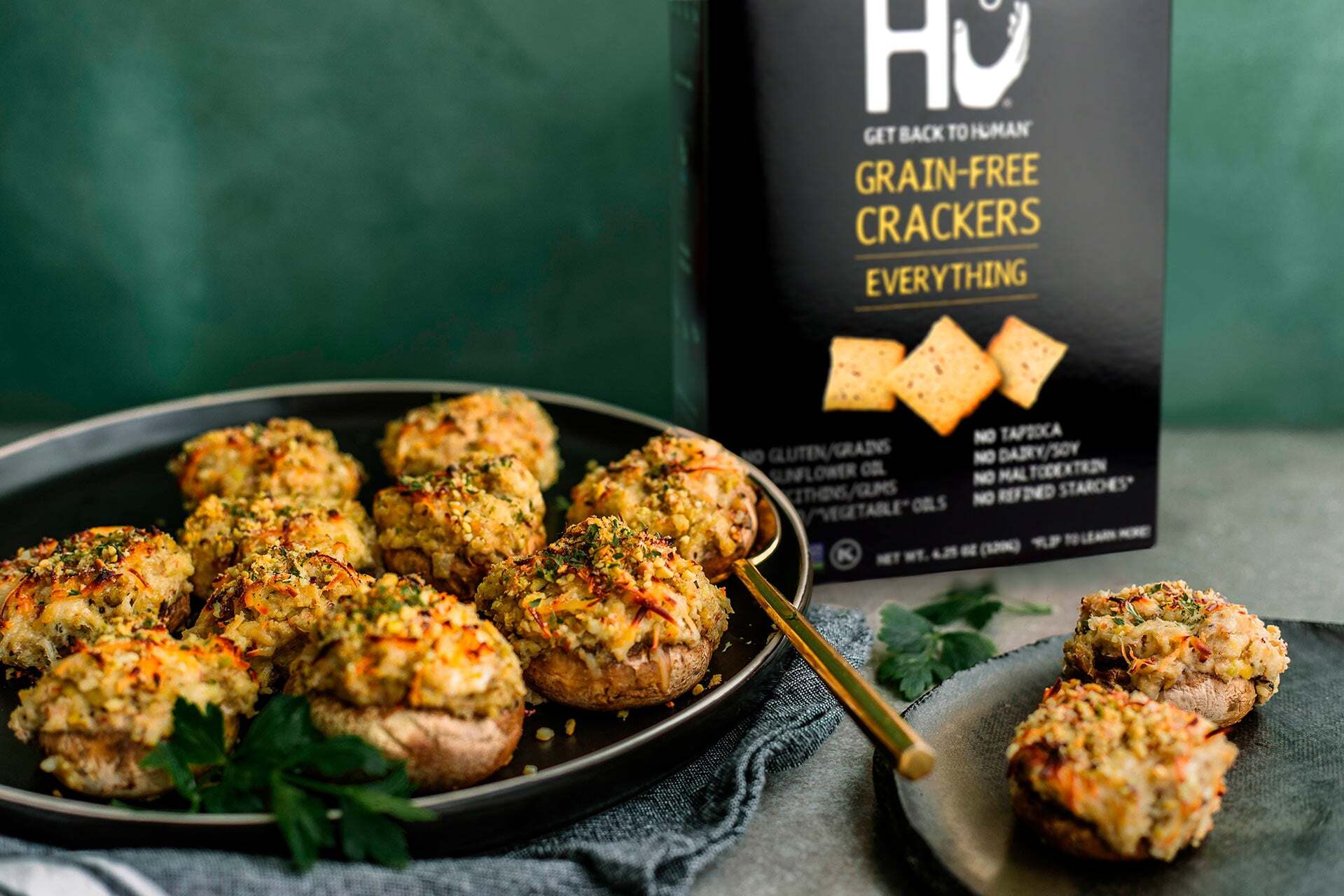 Keto Crab Stuffed Mushrooms