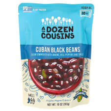 Front of A Dozen Cousins Cuban Black Beans, 283g
