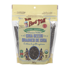 Front of Bob's Red Mill Organic Premium Whole Chia Seeds, 340g 