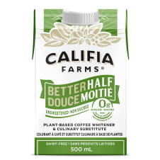 Califia Farms Coconut Cream & Almond Milk Better Half Unsweetened, 500ml