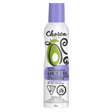 Front of Chosen Foods Garlic Avocado Oil Spray, 134g