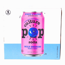 Front of Culture Pop Probiotic Soda Wild Berries Basil Lime