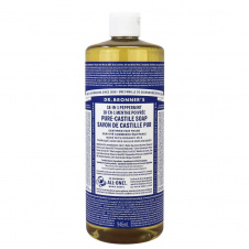 Front of Dr. Bronner's Pure Castile Soap Peppermint, 946 mL