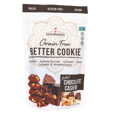 Front of Erin Baker's Grain-Free Better Cookies Salted Chocolate Cashew