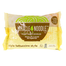 Front of Miracle Noodle Fettuccini Style 