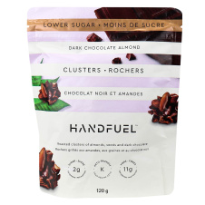 Handfuel Low-Sugar Clusters Dark Chocolate Almond, 120g