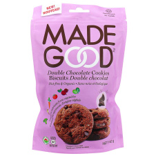 Front of MadeGood Allergen Friendly Cookies Double Chocolate, 142g