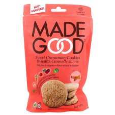Front of MadeGood Allergen Free Cookies Sweet Cinnamon, 142g