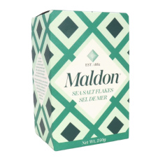 Front of Maldon Sea Salt Flakes