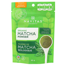 Front of Navitas Organics Organic Matcha Powder, 85g