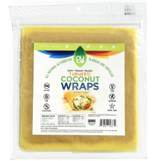 Nuco 7.5" Turmeric Coconut Paleo Wraps, Pack of 5