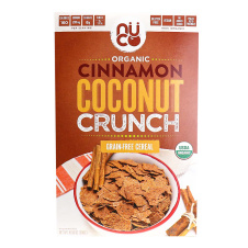 Front of Nuco Organic Cinnamon Coconut Crunch Grain-Free Cereal, 300g