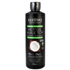 Front of Nutiva Organic MCT Oil, 473ml