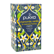 Pukka Organic Herbal Tea Chamomile, Vanilla & Manuka Honey, 20 Sachets