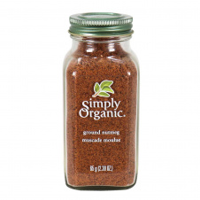 Front of Simply Organic Ground Nutmeg, 65g