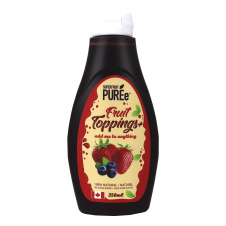 Front of Superfruit Puree Real Fruit Topping Strawberry Blueberry