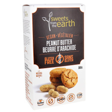 Front of Sweets From The Earth Vegan Peanut Butter Cookies, 300g