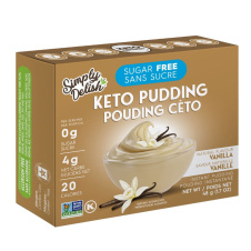 Front of Simply Delish Keto Vanilla Pudding, 48g