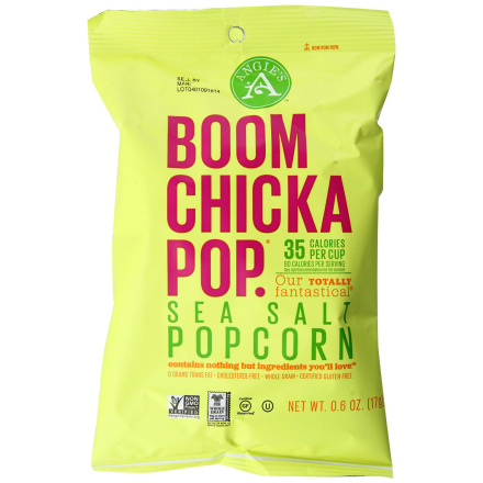 Angie's BOOMCHICKAPOP Sea Salt Popcorn, 136g