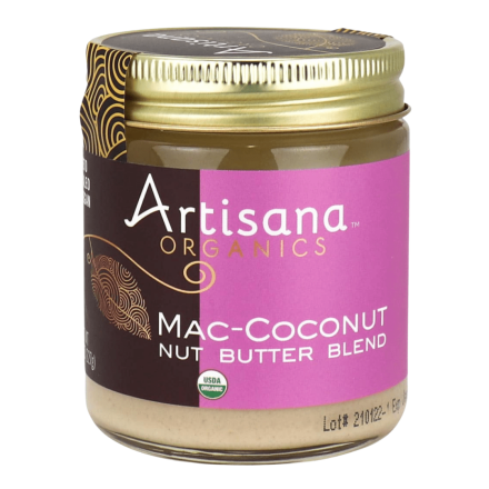 Front of Artisana Organics Mac-Coconut Nut Butter Blend, 227g
