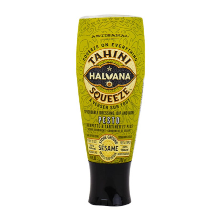 Front of Halvana Tahini Squeeze Pesto