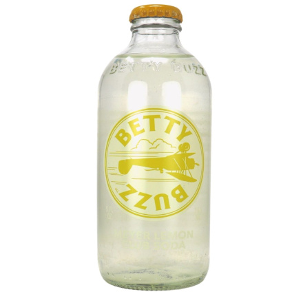 Front of Betty Buzz Sparkling Mixer Meyer Lemon Club Soda