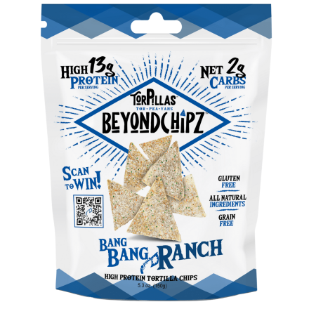 Front of BeyondChipz Bang Bang Ranch, 150g