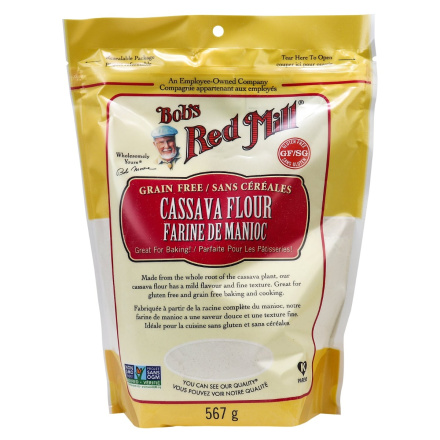 Front of Bob's Red Mill Cassava Flour, 567g