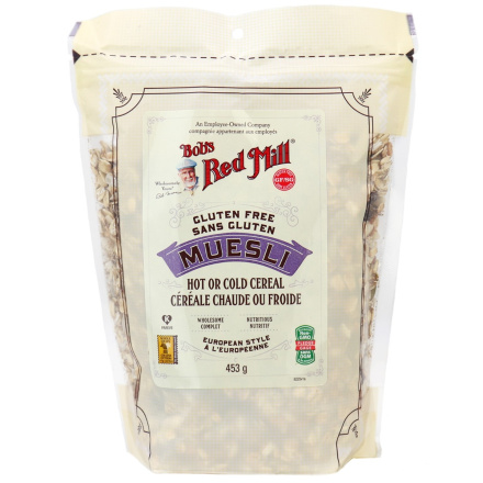 Front of Bob's Red Mill Gluten Free Muesli, 453g