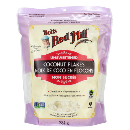 Bob's Red Mill Unsweetened Coconut Flakes Unsulfured, 284g
