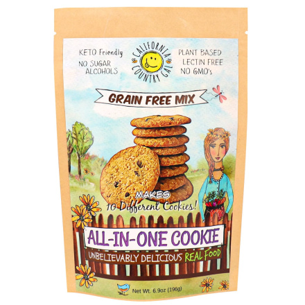 Front of California Country Gal Grain-Free All-in-One Cookie Mix