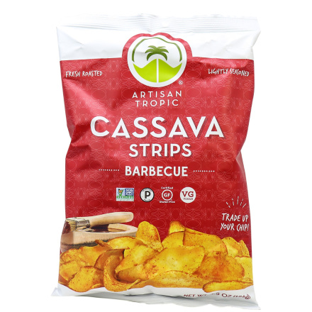 Artisan Tropic Cassava Strips Barbecue, 128g