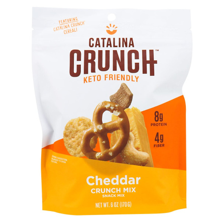 Front of Catalina Crunch Keto Crunch Mix Cheddar, 170g