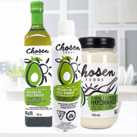 Front of Chosen Foods Value Size Avocado Essentials Kit