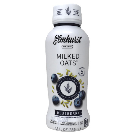 Front of Elmhurst Milked Oats Blueberry
