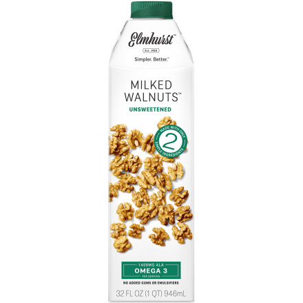 Elmhurst Unsweetened Walnut Milk, 946ml