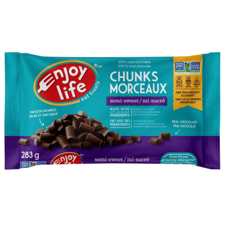 Enjoy Life Semi-Sweet Chocolate Mega Chunks, 283g