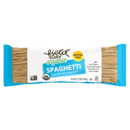 Front of Field Day Organic Gluten-Free Brown Rice & Quinoa Spaghetti
