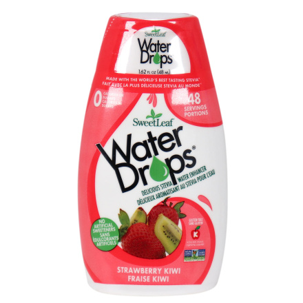 Front of Sweetleaf Strawberry Kiwi Water Drops
