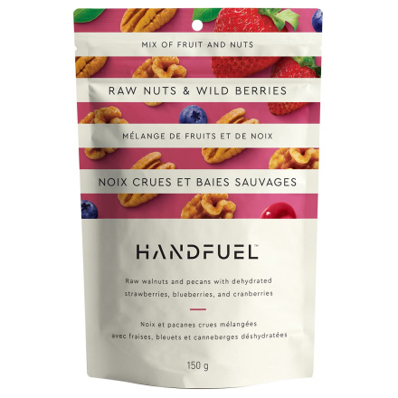 Handfuel Raw Walnuts and Pecans with Wild Berries, 150g