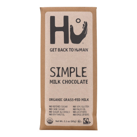 Front of Hu Kitchen Simple Milk Chocolate
