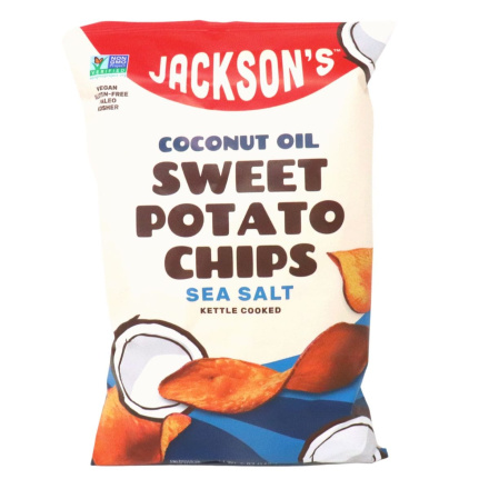 Front of Jackson's Honest Sweet Potato Chips With Coconut Oil