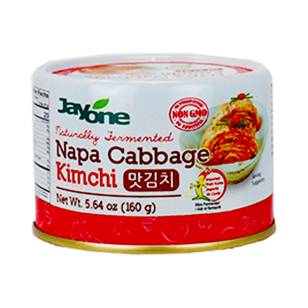 Front of Jayone Naturally Fermented Napa Cabbage Kimchi, 160g