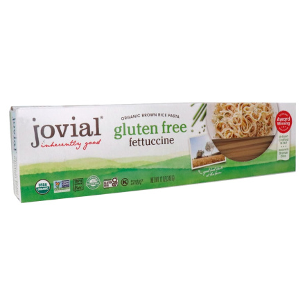 Front of Jovial Organic Gluten-Free Brown Rice Pasta Fettuccine